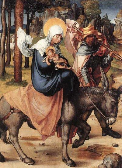 Albrecht Durer The Seven Sorrows of the Virgin: The Flight into Egypt oil painting image